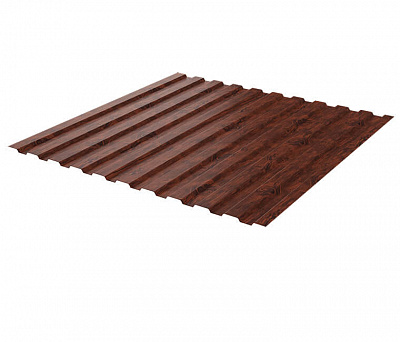 Профнастил (профлист) С-8 под дерево Античный Дуб 0.45мм SteelArt (Россия) ширина 1.19(1,15)м