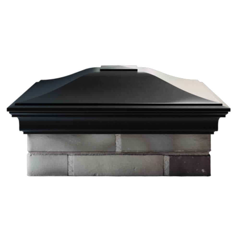 Колпак Монблан Черный на столб 2х2 кирпича фото 3