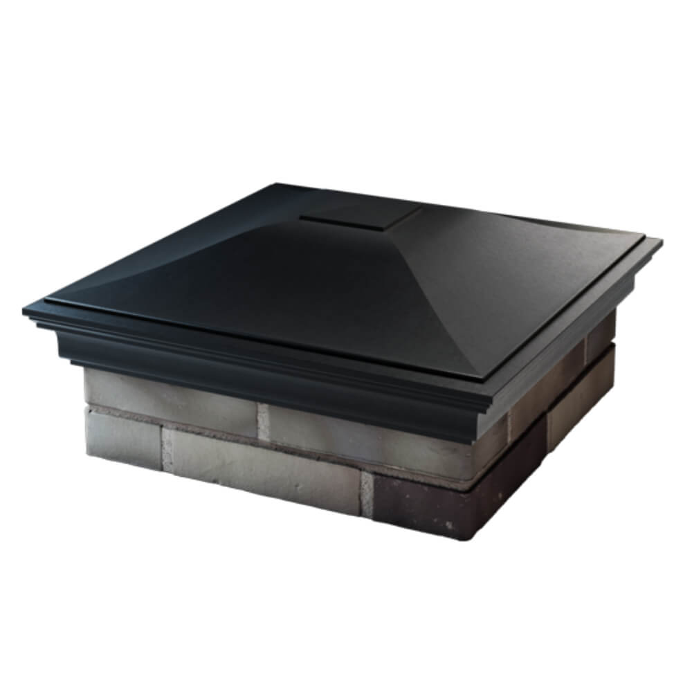 Колпак Монблан Черный на столб 2х2 кирпича фото 4