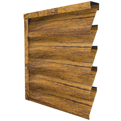 Ламель усиленная ЭКО-Z-US под дерево Орех Миланский 3D Принтек двусторонний